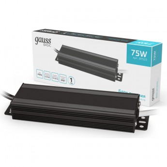 Блок питания GAUSS BASIC 12V 75W IP67 Блок питания GAUSS BASIC 12V 75W IP67