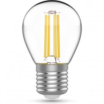Лампа GAUSS BASIC FILAMENT Шар 4,5W 420LM 4100К Е27 LED 1/10/50