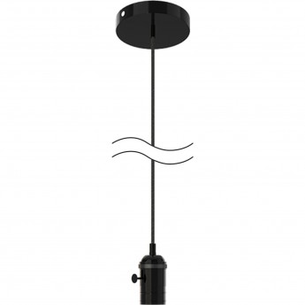 Светильник подвесной GAUSS DECOR PL041 черный E27, 1 м, 1/40 Светильник подвесной GAUSS DECOR PL041 черный E27, 1 м, 1/40